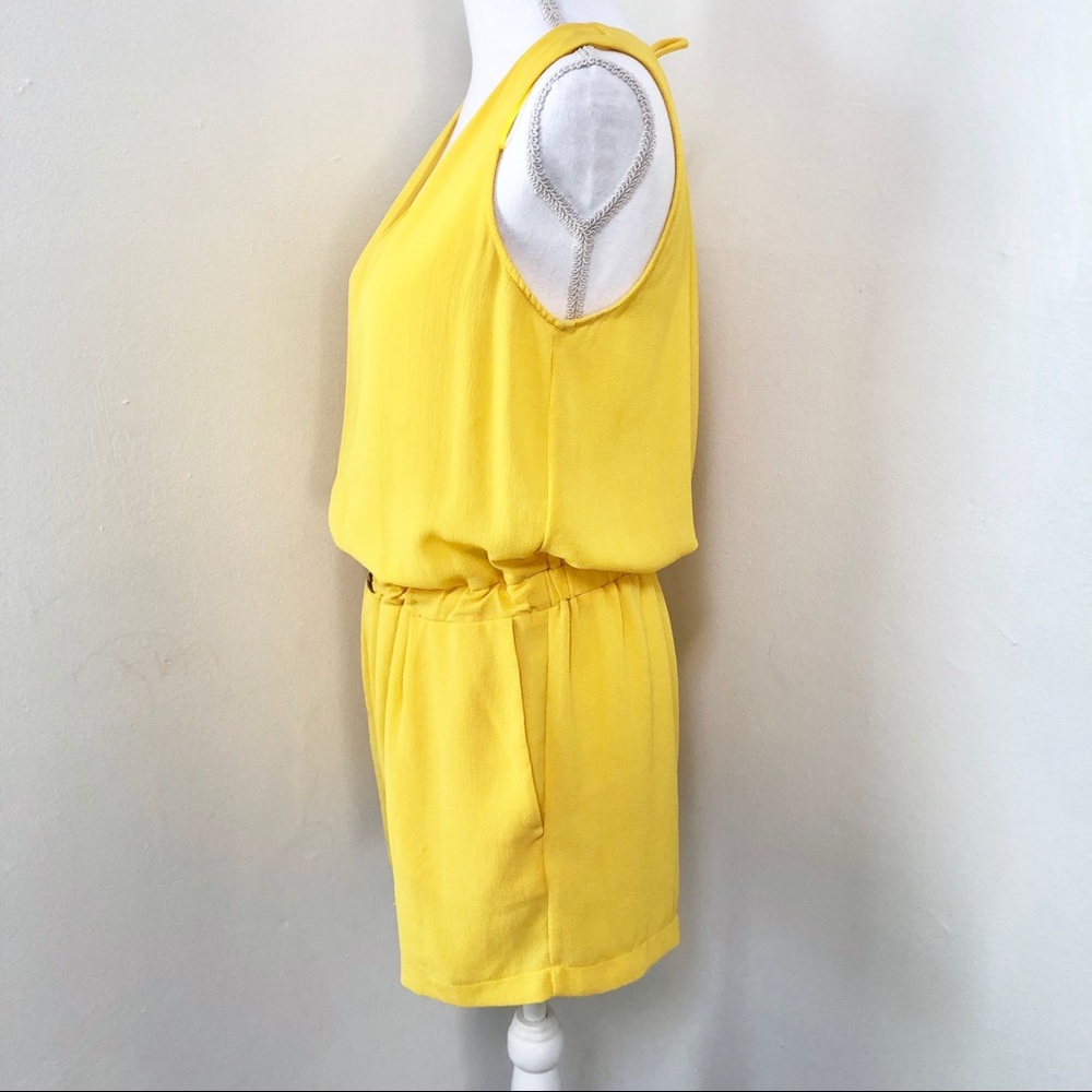 Zara | Yellow Open Back Romper S - Picture 3 of 8